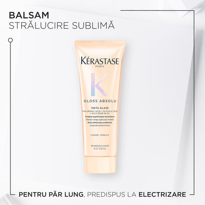 Kérastase Gloss Absolu Insta Glaze Balsam stralucire sublima pentru par lung, predispus la electrizare 75 ml