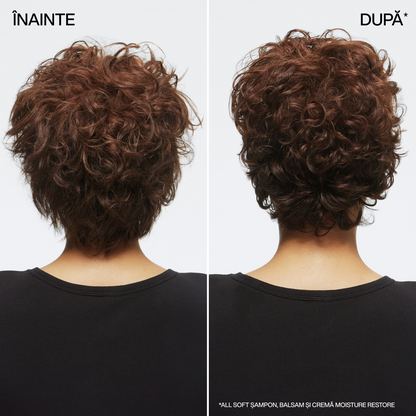 Rezerva Eco Sampon profesional Redken All Soft pentru par uscat, imbogatit cu ulei de Argan si complex hidratant, 500ml