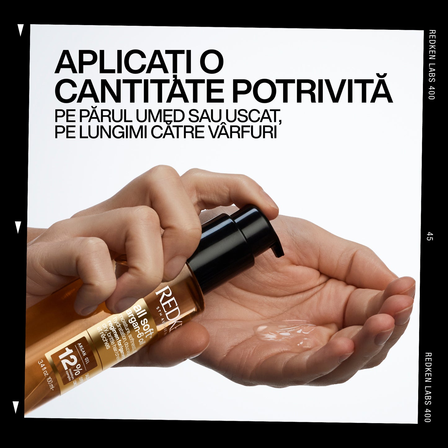 Ulei de par Redken All Soft Argan-6 cu ulei de Argan pentru par uscat, 100ml