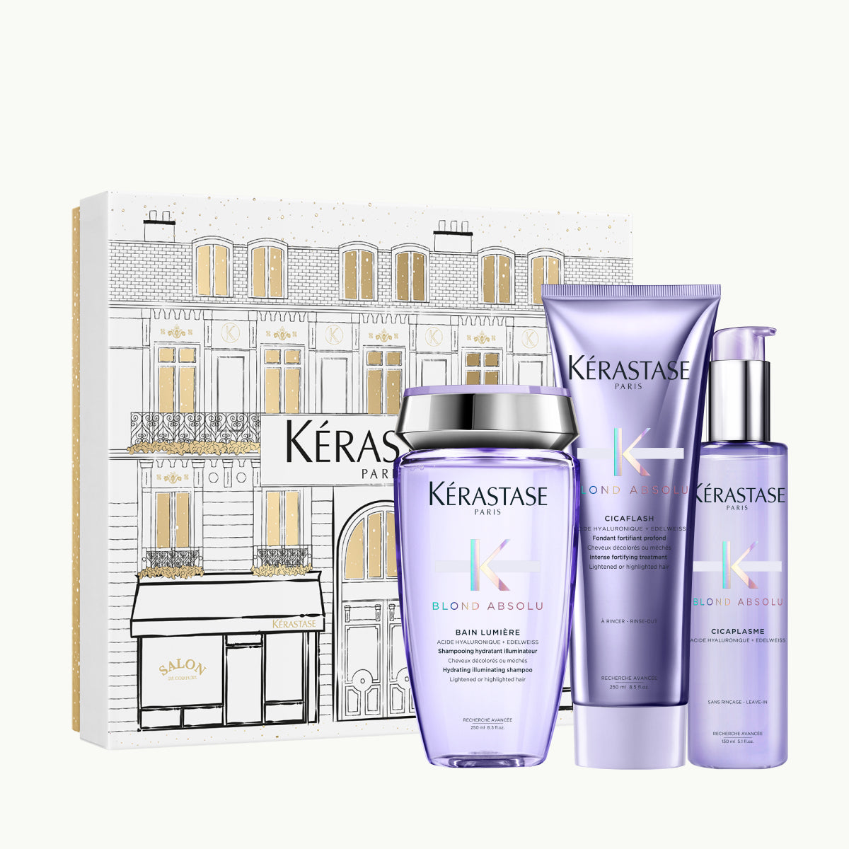 Set Kérastase Blond Absolu Fondant Holidays 2025, ingrijire a parului pentru un blond mai stralucitor