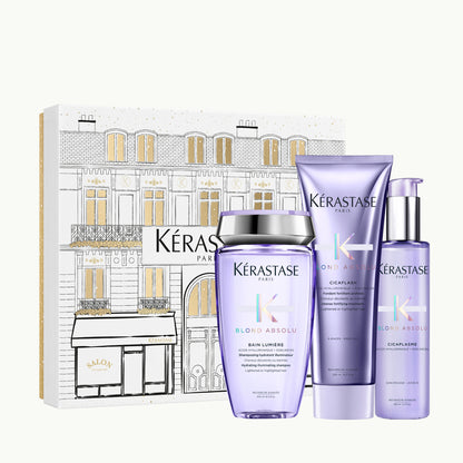 Set Kérastase Blond Absolu Fondant Holidays 2025, ingrijire a parului pentru un blond mai stralucitor