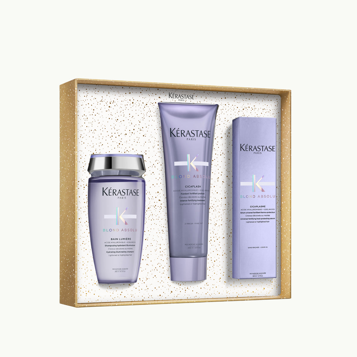 Set Kérastase Blond Absolu Fondant Holidays 2025, ingrijire a parului pentru un blond mai stralucitor