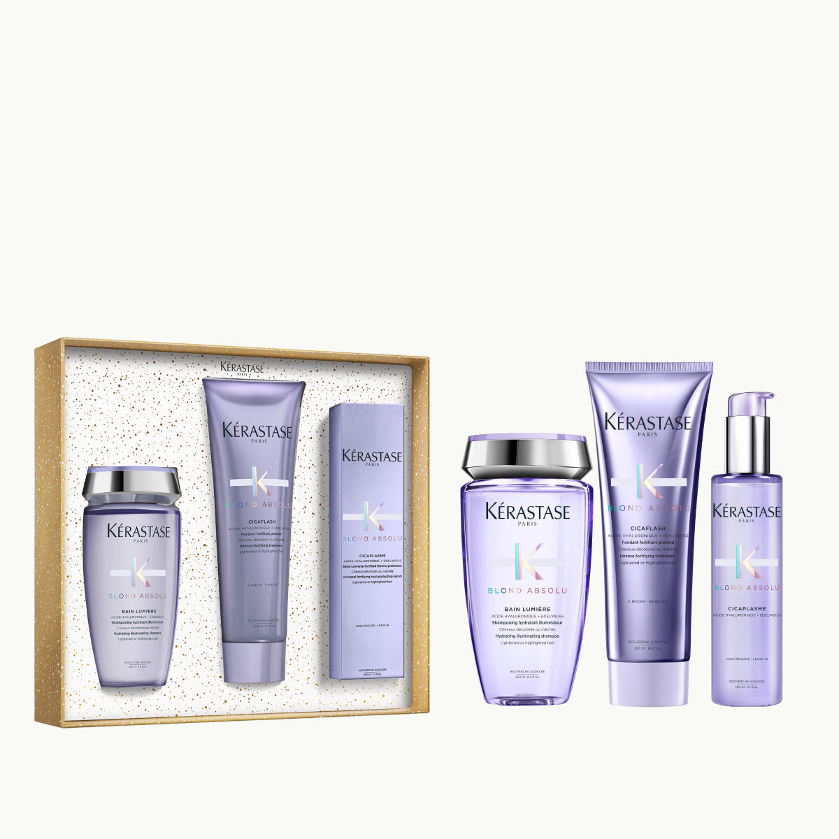 Set Kérastase Blond Absolu Fondant Holidays 2025, ingrijire a parului pentru un blond mai stralucitor
