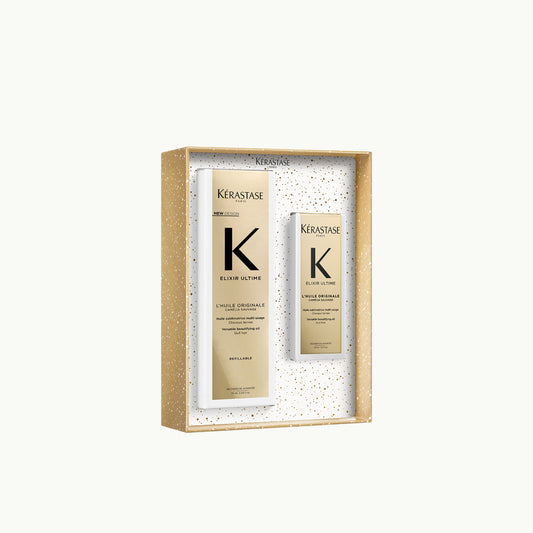 Set Kérastase Elixir Ultime Duo Holidays 2025 - Ulei versatil pentru un par stralucitor si catifelat