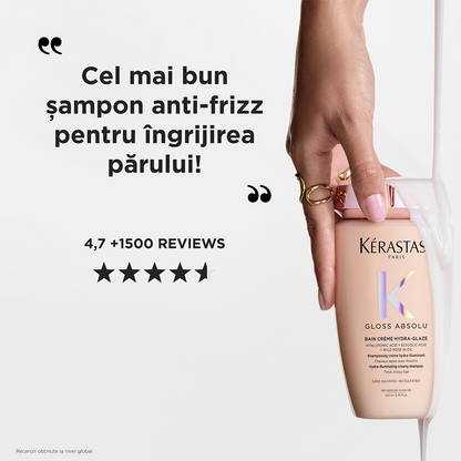 Sampon pentru par gros predispus la electrizare Kérastase Gloss Absolu Bain Crème Hydra-Glaze 250 ml