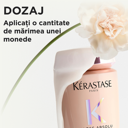 Sampon pentru par gros predispus la electrizare Kérastase Gloss Absolu Bain Crème Hydra-Glaze 250 ml