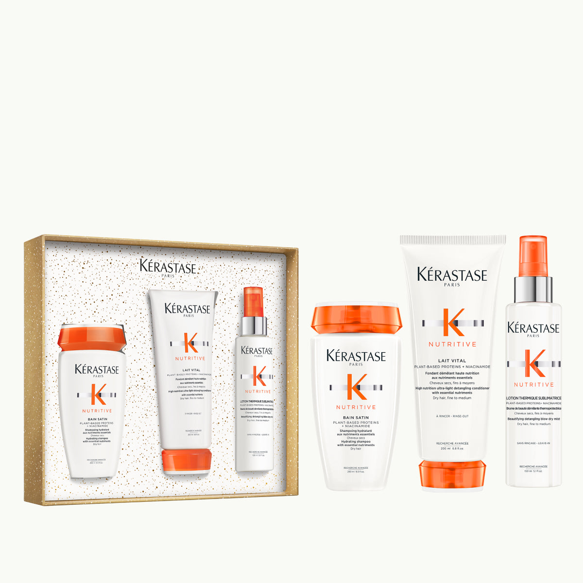 Set Kérastase Nutritive Fondant Holidays 2025, ritual de ingrijire pentru hranirea parului uscat