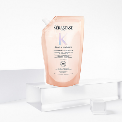 Rezerva Sampon pentru par gros predispus la electrizare Kérastase Gloss Absolu Bain Crème Hydra-Glaze 500 ml