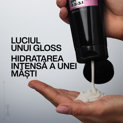 Masca pentru stralucire intensa REDKEN ACIDIC COLOR GLOSS cu otet ultra-acid, glicerina si acizi grasi saturati, pentru un par stralucitor si hidratat, 250 ml