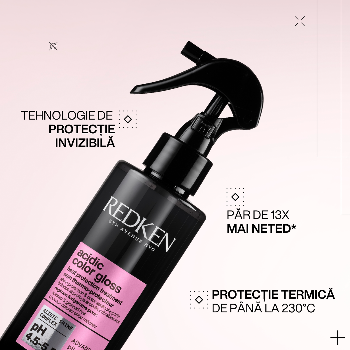 Set rutina profesionala Redken Acidic Color Gloss cu vitamina E si arginina pentru par vopsit