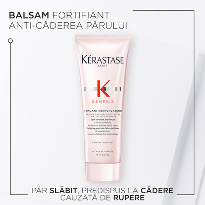 Balsam fortifiant pentru par slabit predispus la cadere Kérastase Genesis Fondant Renforçateur, 75 ml