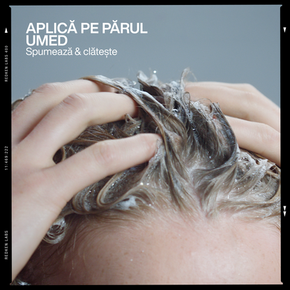 Sampon Redken Acidic Grow Full System cu acid Azelaic, Cafeina si Probiotice, pentru densificarea si fortifierea parului fin predispus la rupere, 300ml