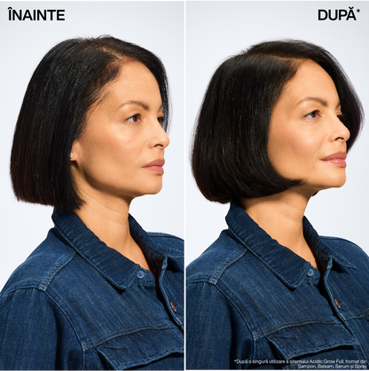 Spray Redken Acidic Grow Full System instant densificator si fortifiant, formulat cu acid Azelaic, Cafeină si Probiotice, pentru păr fin predispus la rupere, 190ml