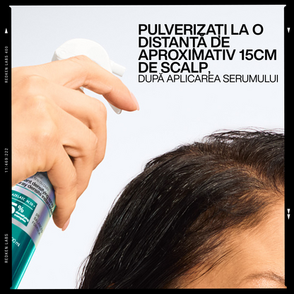 Spray Redken Acidic Grow Full System instant densificator si fortifiant, formulat cu acid Azelaic, Cafeină si Probiotice, pentru păr fin predispus la rupere, 190ml