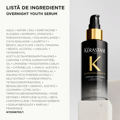 Kérastase Chronologiste Overnight Youth Serum – Ser de Noapte Anti-Aging pentru Regenerarea Părului 90ml