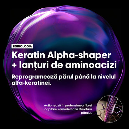 Șampon anti-frizz pentru păr rebel — L'Oréal Professionnel Keratin Alpha Sleek 300ml
