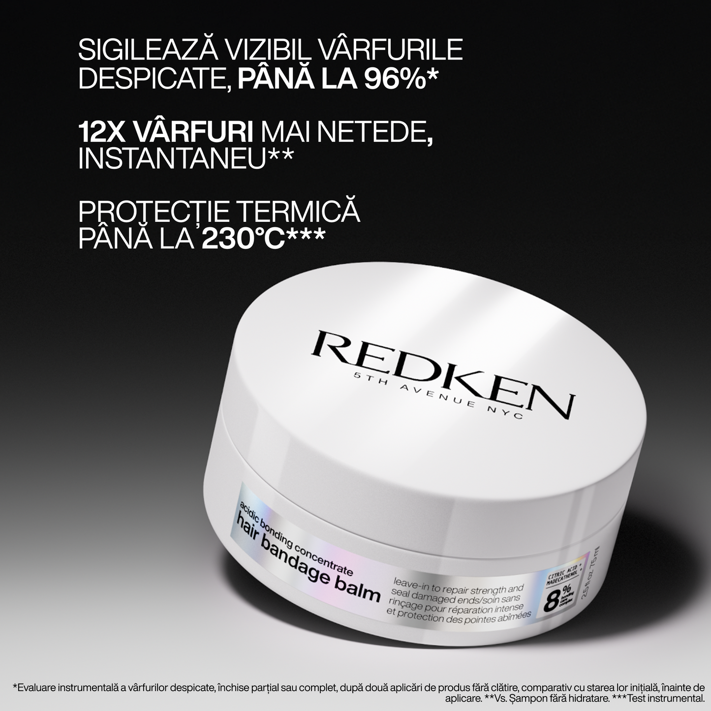 Redken Hair Bandage Balm - Leave-in balm for repairing, strengthening, and sealing split ends 75ml