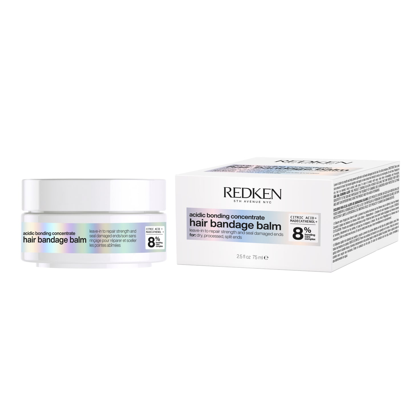 Redken Hair Bandage Balm - Leave-in balm for repairing, strengthening, and sealing split ends 75ml