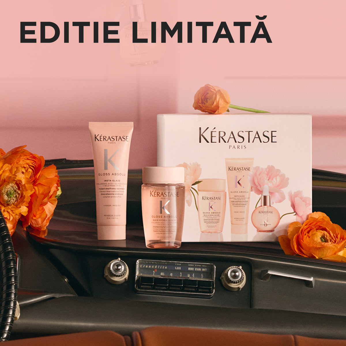Set Kérastase Gloss Absolu Spring 2026 – Ritual pentru Păr Lung cu Efect Anti-Frizz și Strălucire