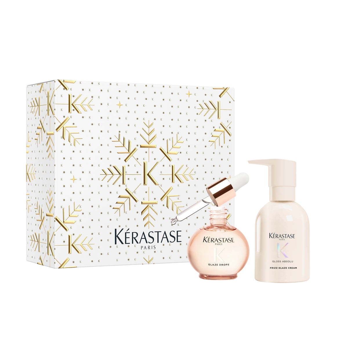 Set Kérastase Gloss Absolu Cream Duo Holiday 2026 pentru strălucire și efect anti-frizz – imagine 1