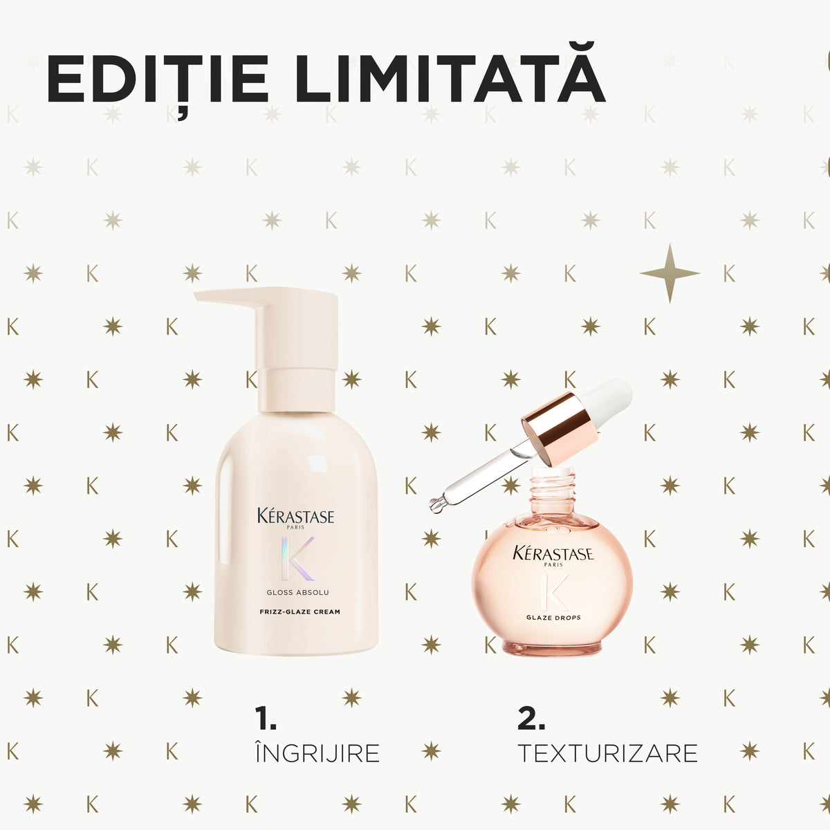 Set Kérastase Gloss Absolu Cream Duo Holiday 2026 pentru strălucire și efect anti-frizz – imagine 8