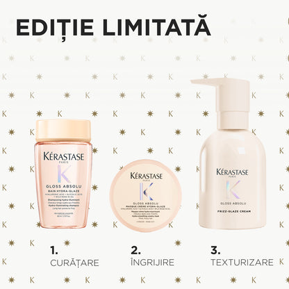 Set Kérastase Gloss Absolu Cream Trio Holiday 2026 pentru păr gros predispus la electrizare – imagine 8
