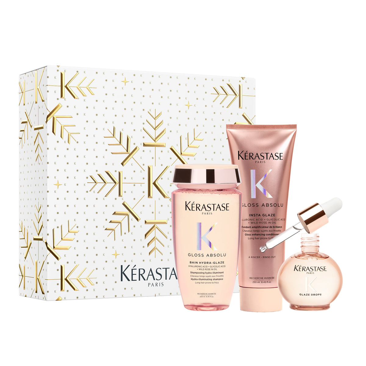 Set Kérastase Gloss Absolu Trio Holiday 2026 pentru strălucire și efect anti-frizz – imagine 1