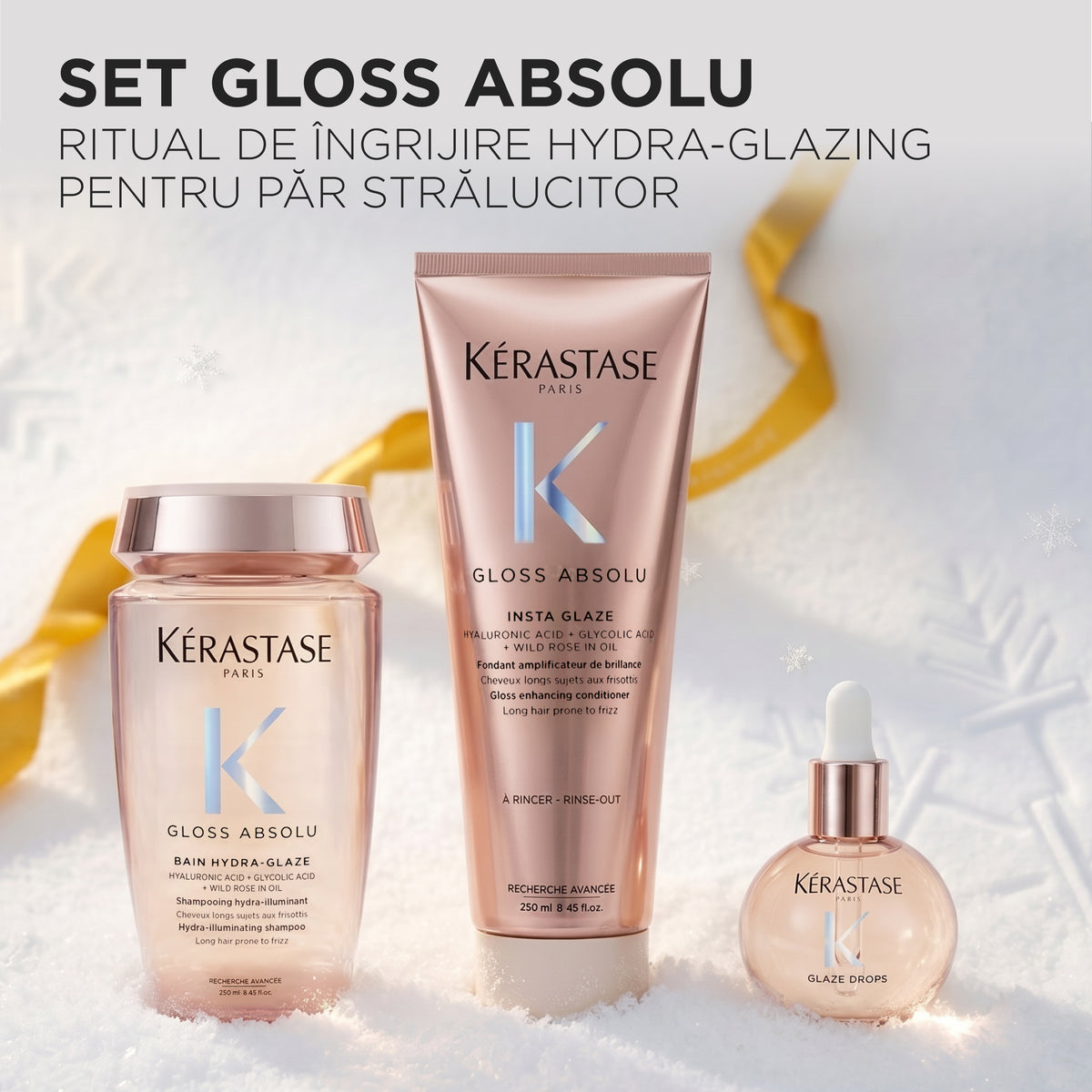 Set Kérastase Gloss Absolu Trio Holiday 2026 pentru strălucire și efect anti-frizz – imagine 2
