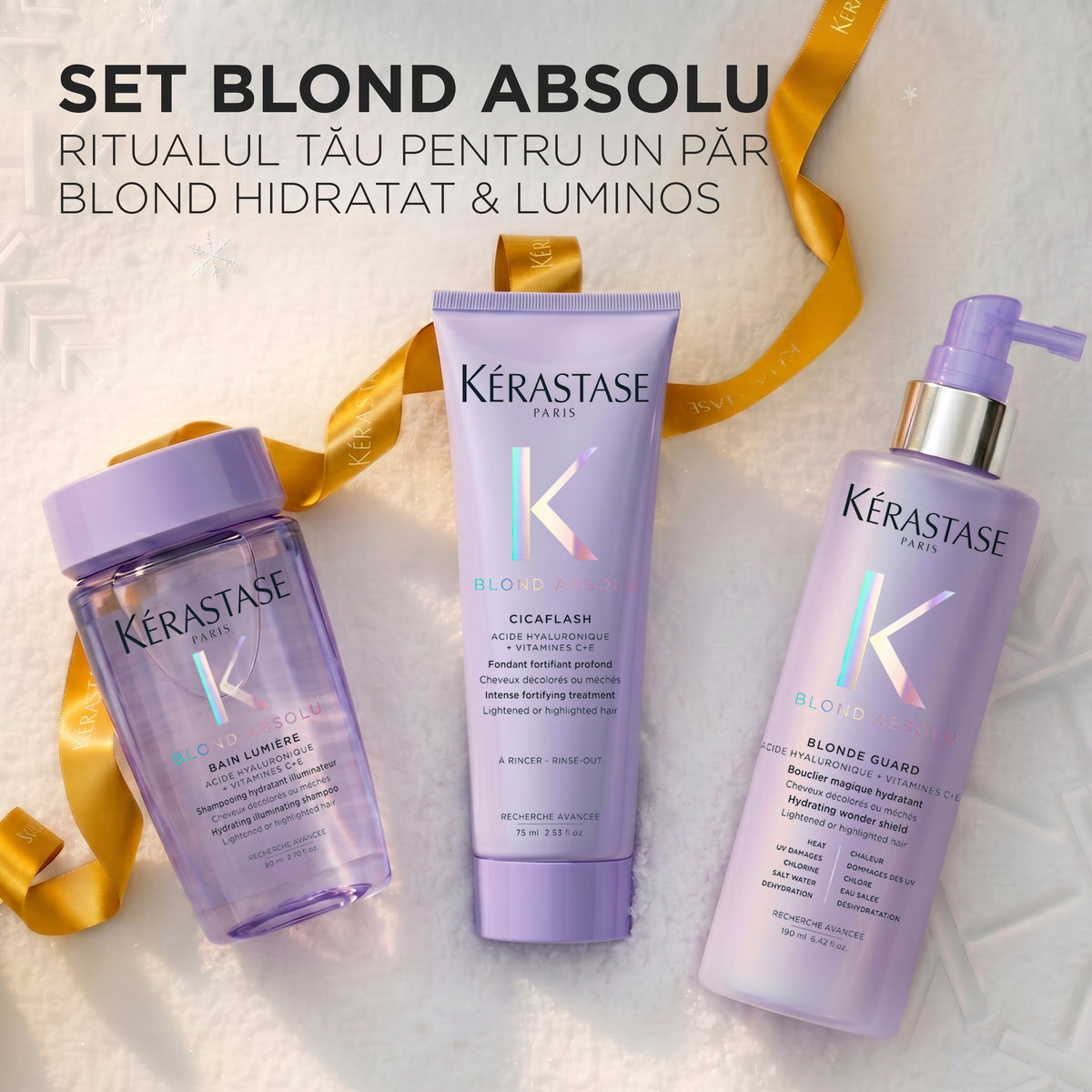 Set Kérastase Blond Absolu Holiday 2026 pentru un păr blond hidratat și luminos – imagine 2
