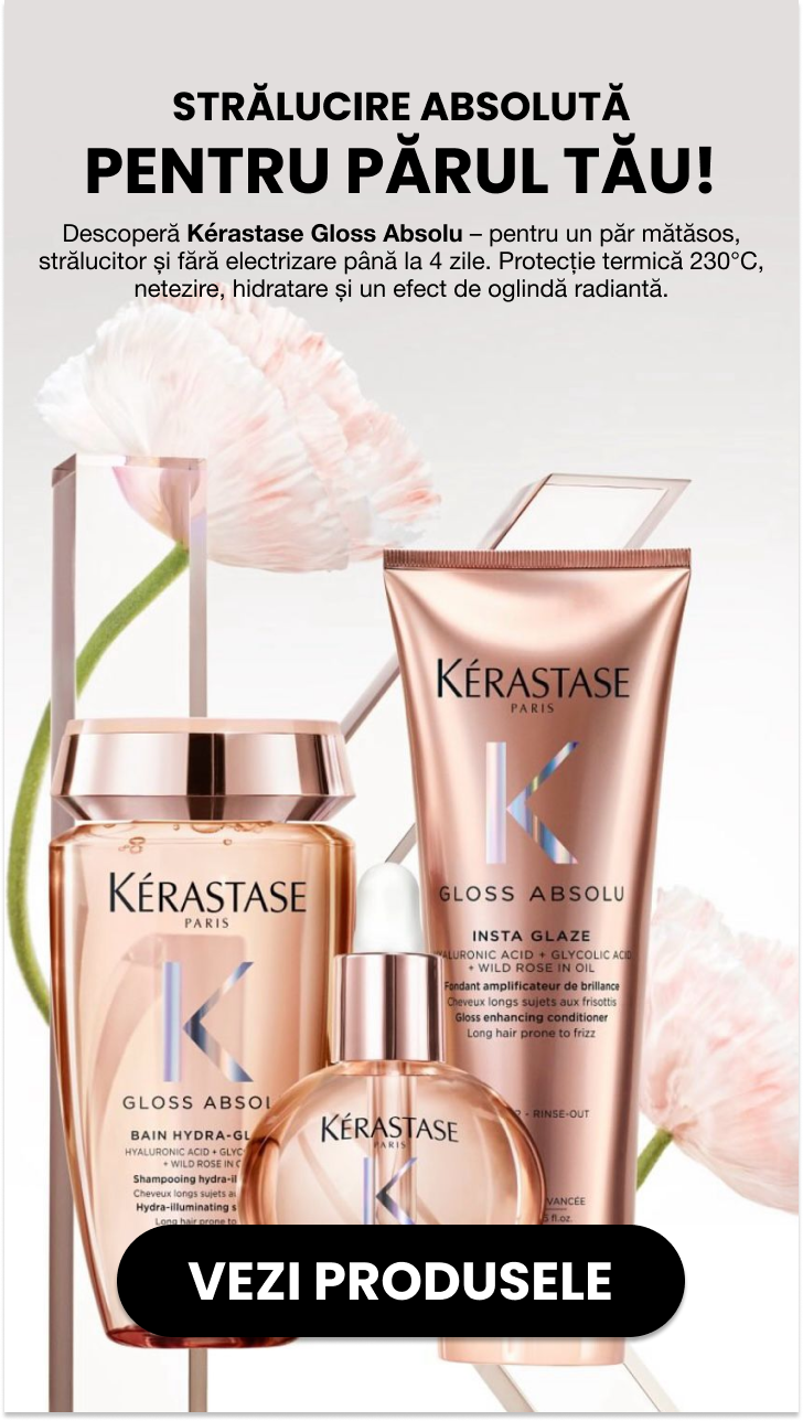 Complete ritual set for shine and smoothness — Kérastase Gloss Absolu 500ml + 250ml + 45ml