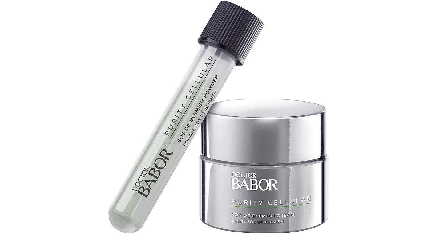Set program corector anti-acnee Dr Babor Purity Cellular SOS 1x50ml 1x5gr