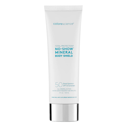 Colorescience Total Protection® No-Show™ Body Shield SPF 50 – Ecran Solar Mineral de Corp Ultra-Lejer și Invizibil