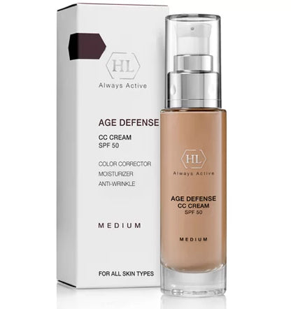 CC Cream SPF50 Holy Land Always Active Age Defense Medium – Acoperire Naturală & Protecție UV | 50ml