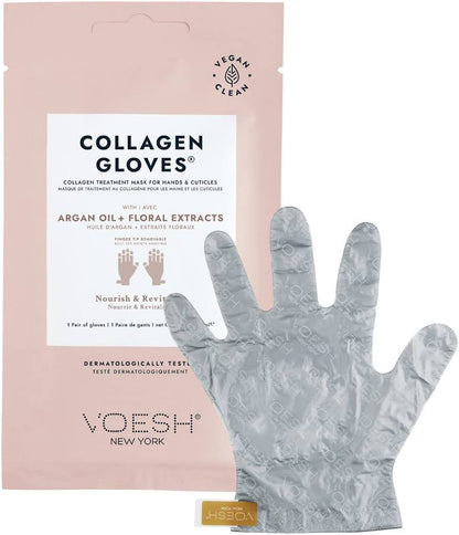 Voesh Collagen Gloves with Argan Oil, 1 pair