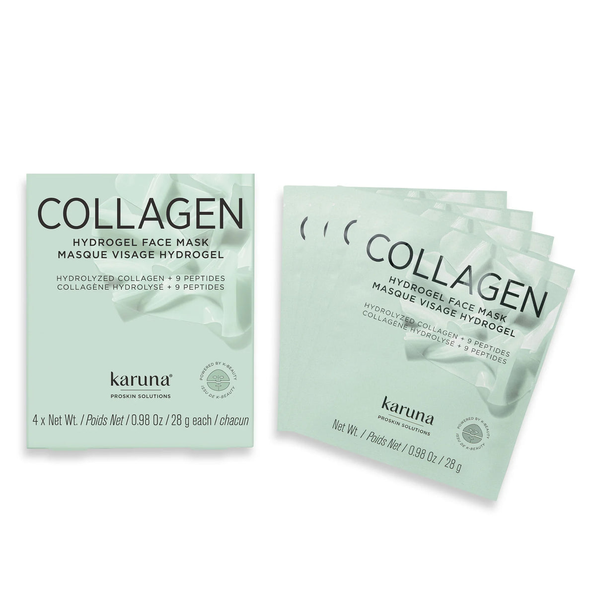Mască de noapte cu colagen și 9 peptide Karuna Collagen Hydrogel Face Mask