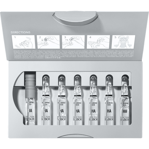 Doctor Babor Hydration 10D Hyaluronic Acid Ampoule Set – Hyaluronic Acid Ampoules for Intensive Hydration (7x2ml)