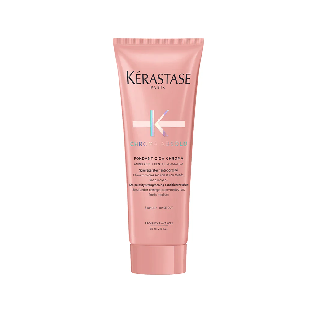 Balsam reparator anti-porozitate - Kérastase Fondant Cica Chroma - Îngrijire pentru păr vopsit sensibilizat - 75ml