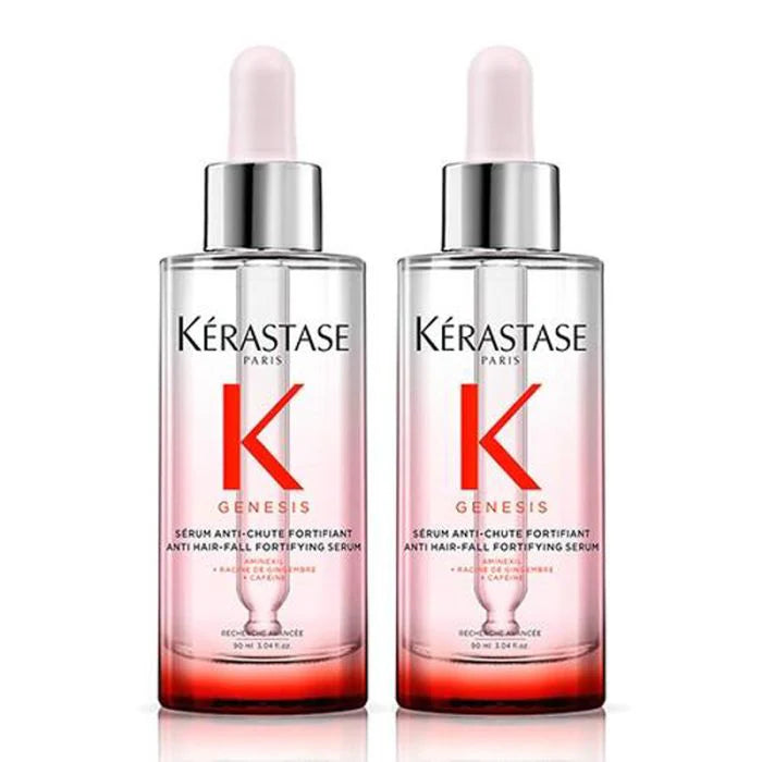 Set Kérastase Genesis Serum Anti-Chute Fortifiant – 2 x 90ml | Serum fortifiant împotriva căderii părului