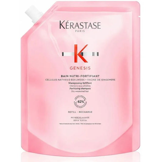 Kérastase Genesis Nutri-Fortifian Bain Refill 500ml – Șampon Fortifiant Anti-Cădere pentru Păr Slăbit