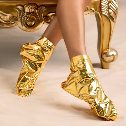 Botosei cu collagen Voesh Collagen Socks Imperial Gold, 1 pereche