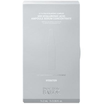 Doctor Babor Hydration 10D Hyaluronic Acid Ampoule Set – Hyaluronic Acid Ampoules for Intensive Hydration (7x2ml)