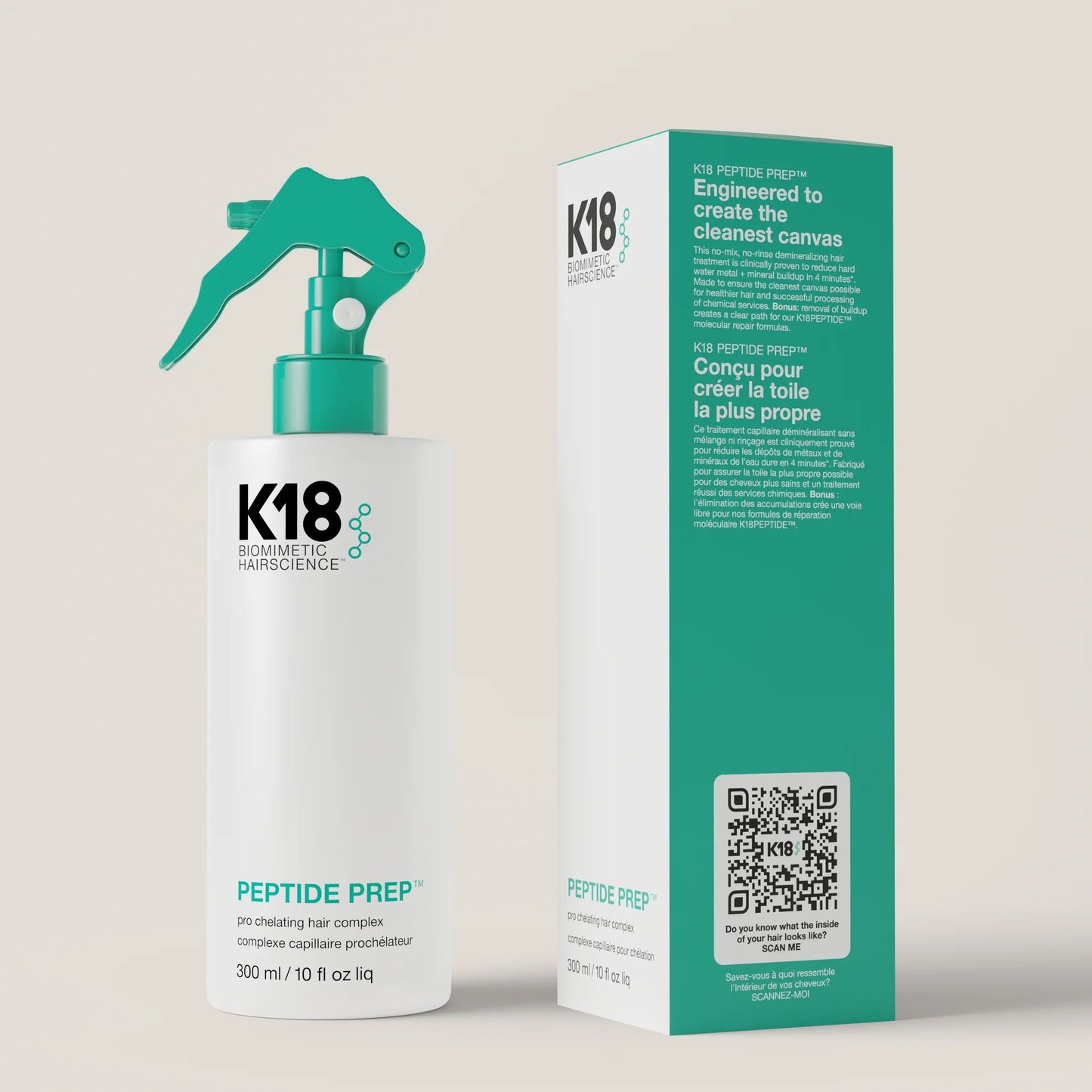 Tratament demineralizant pentru par K18 Biomimetic Hairscience Chelator Pro chelating hair complex 300ml