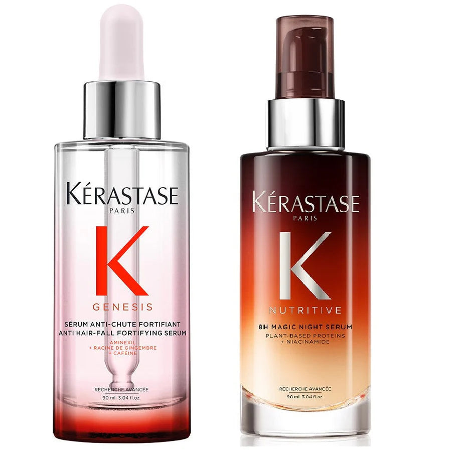 Set Kerastase Duo Serum, reducerea caderii, calmarea scalpului si hranirea profunda a lungimilor