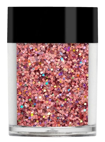 Rose Holographic 1.5mm Squares Lecente 8g