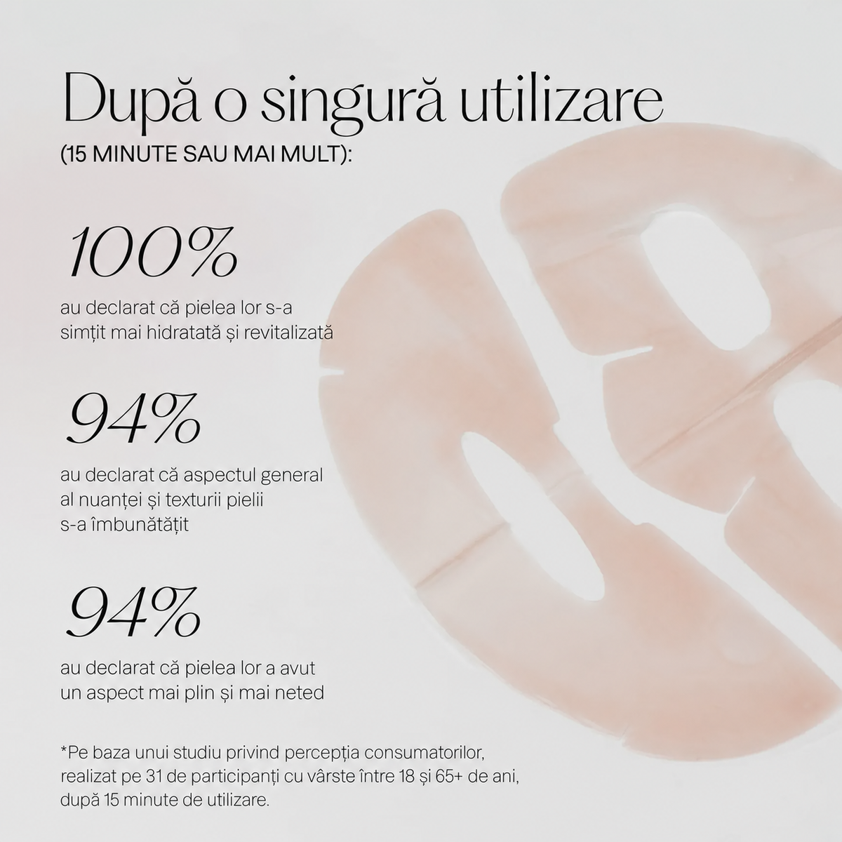 Mască de noapte cu colagen și 9 peptide Karuna Collagen Hydrogel Face Mask