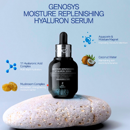 Genosys Moisture Replenishing Serum 30ml – Professional Korean Serum with Hyaluronic Acid for Intense Hydration