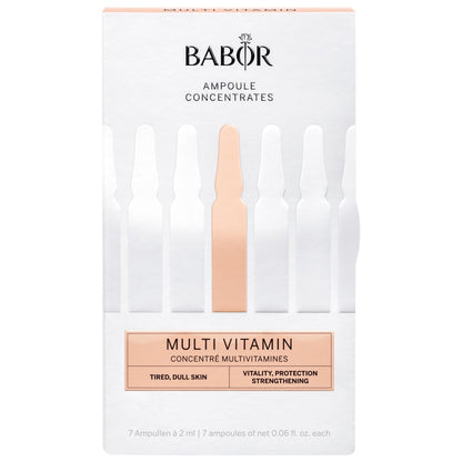 Fiole concentrate vitamine și energie pentru ten obosit — Babor Ampoule Concentrates Multi Vitamin 7×2ml