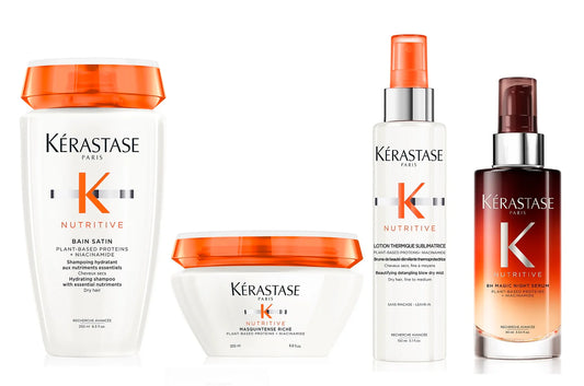 Set Kérastase Nutritive pentru Păr Uscat – Hidratare Intensă, Catifelare și Protecție Termică
