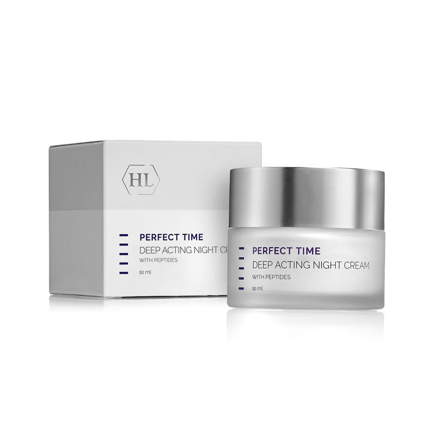 Cremă de Noapte Holy Land Perfect Time Deep Acting Night Cream – Fermitate și Regenerare Anti-Aging 50ml