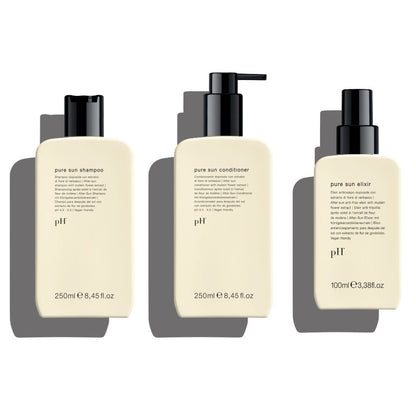 Kit ingrijire solara pentru parul expus la soare,sare si clor, PURE SUN pH LAboratories, 250ml 250ml 100ml